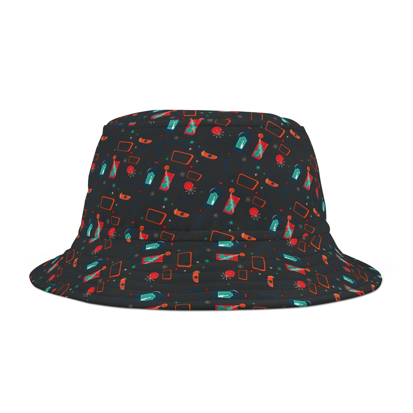 Cocktail Time - Black 000000 - Bucket Hat