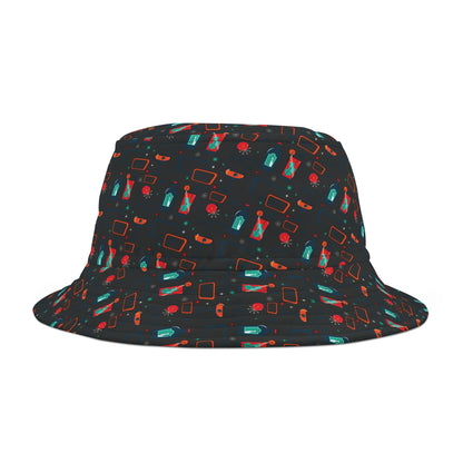 Cocktail Time - Black 000000 - Bucket Hat