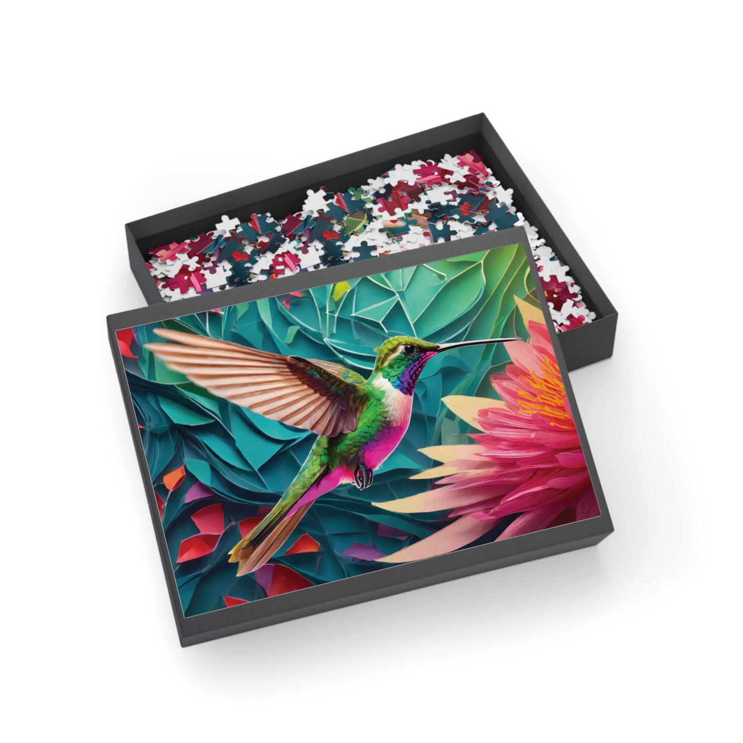 Puzzle - Hummingbird - AI Generated Art