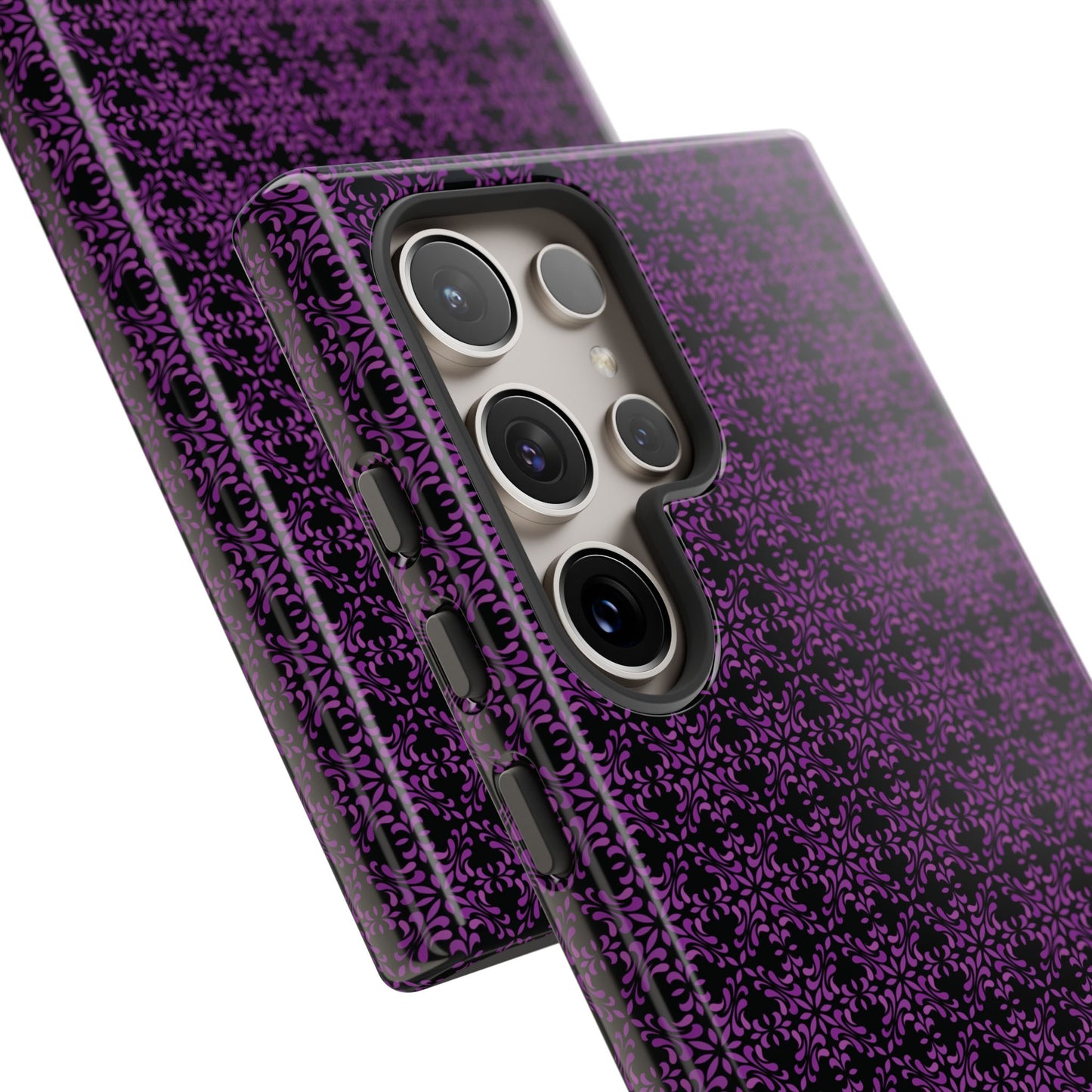 Vibrant Kaleidoscope - Purple - Black - Tough Cases