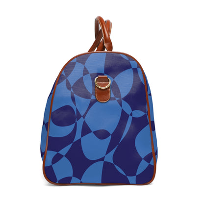 Sapphire Swirl - Azure - Waterproof Travel Bag