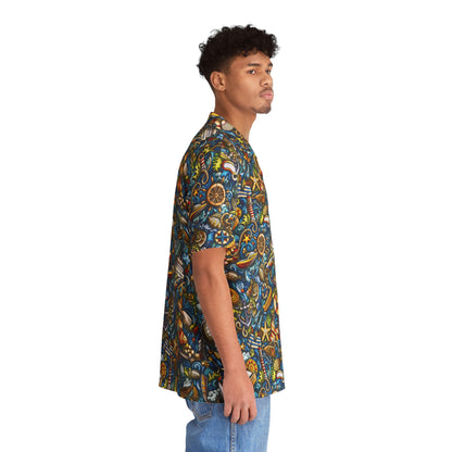 Nautical Doodles - Men's Hawaiian Shirt