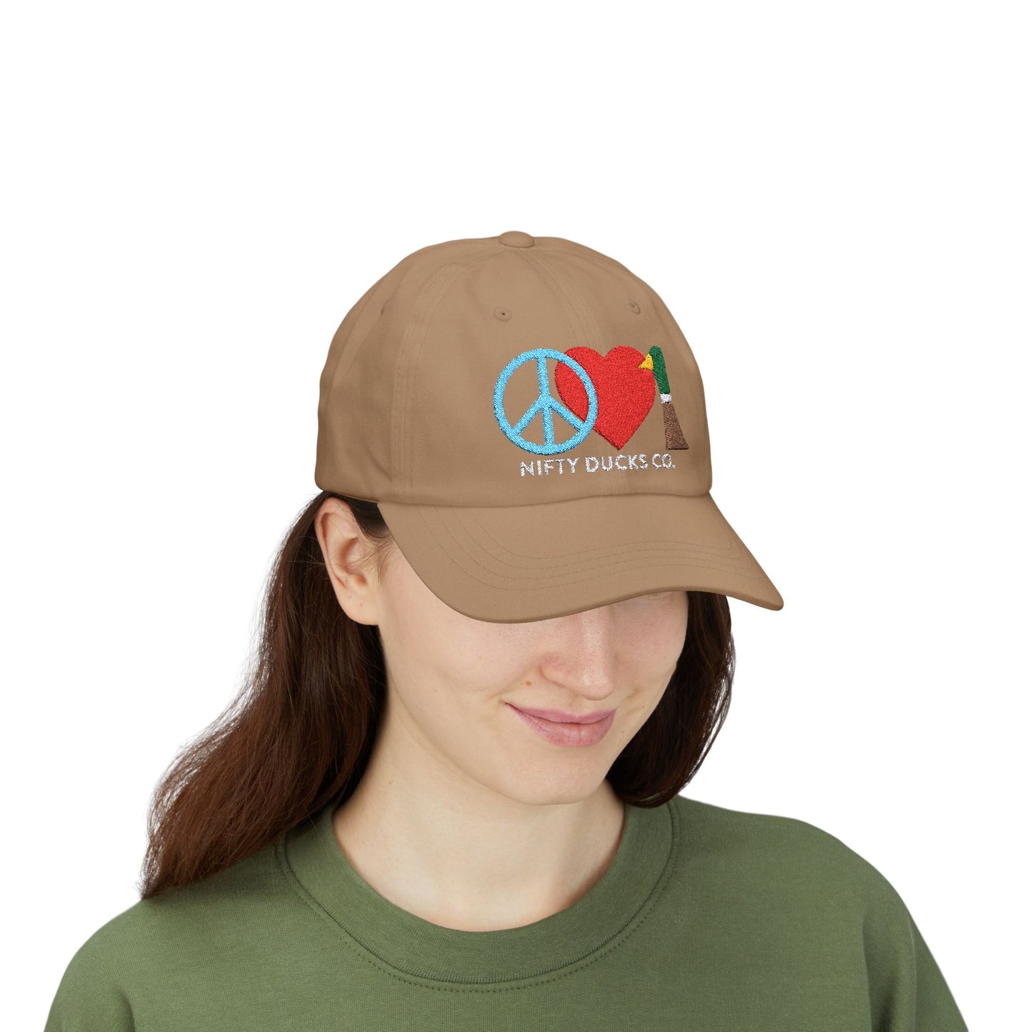 Peace Love and Ducks - Nifty Ducks Co - Classic Dad Cap