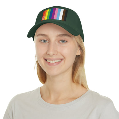 Nifty Ducks Co. Logo2 - Pride colors - Low Profile Baseball Cap