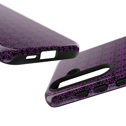 Vibrant Kaleidoscope - Purple - Black - Tough Cases