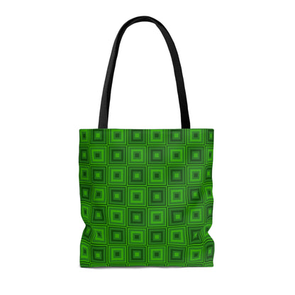 Lincoln Green - Yellow Green Squares - Tote Bag