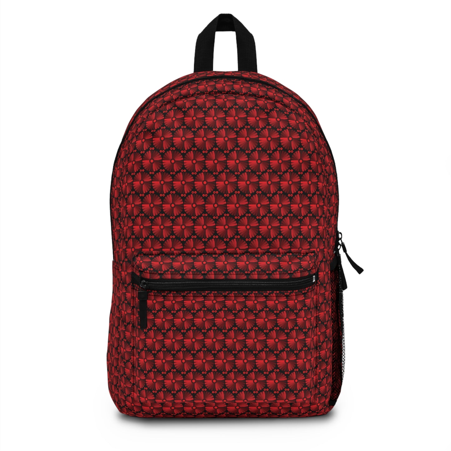 Letter Art - I - Red - Black 000000 - Backpack