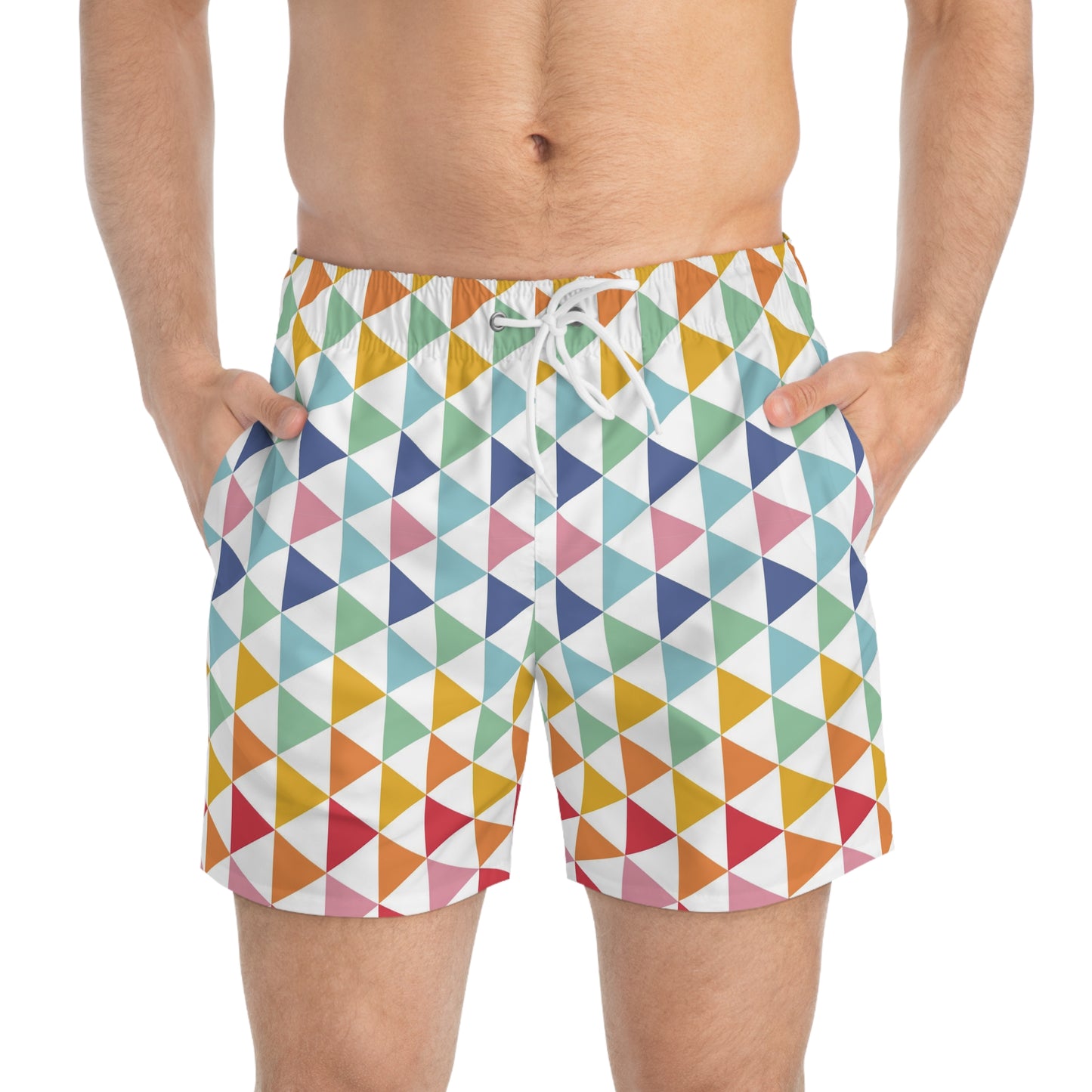 Colorful Triangles - Swim Trunks