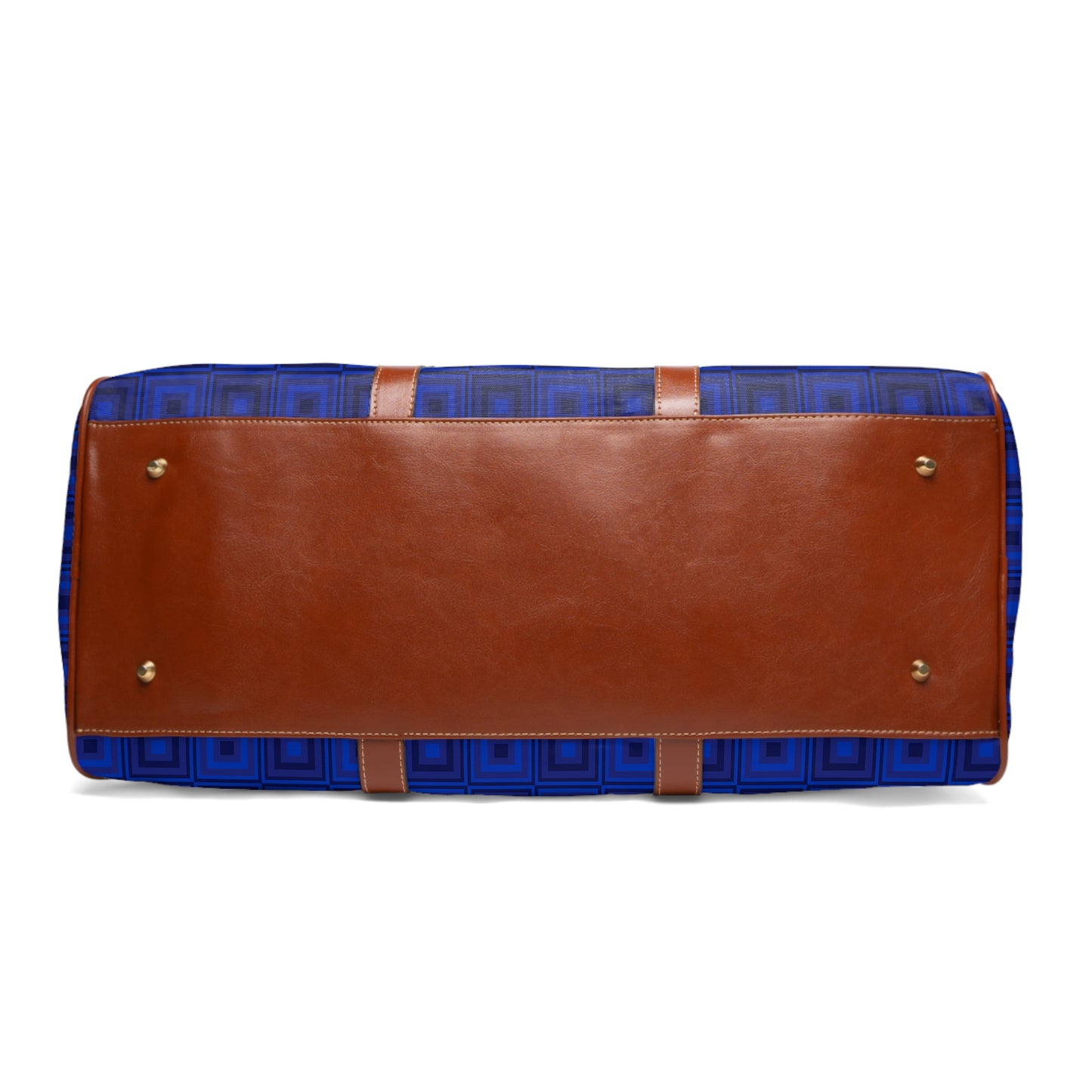 Blue Squares - Waterproof Travel Bag