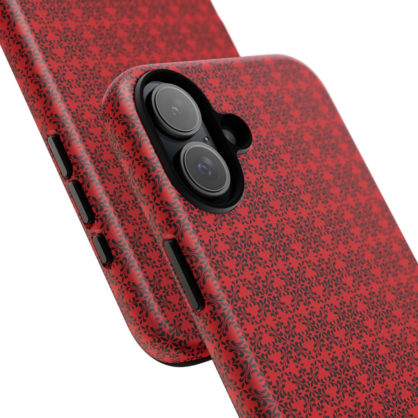 Vibrant Kaleidoscope - Black - Scarlet - Tough Cases