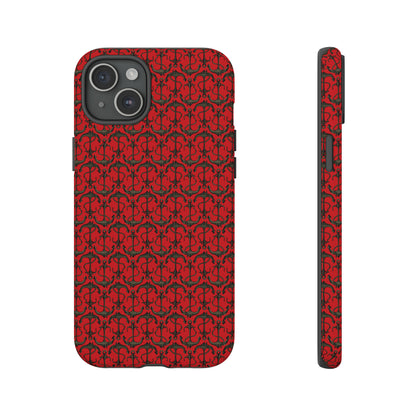 Anchors Away - Black Gray - Scarlet de0000 - Tough Cases