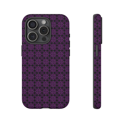 Vibrant Kaleidoscope - Purple - Black - Tough Cases