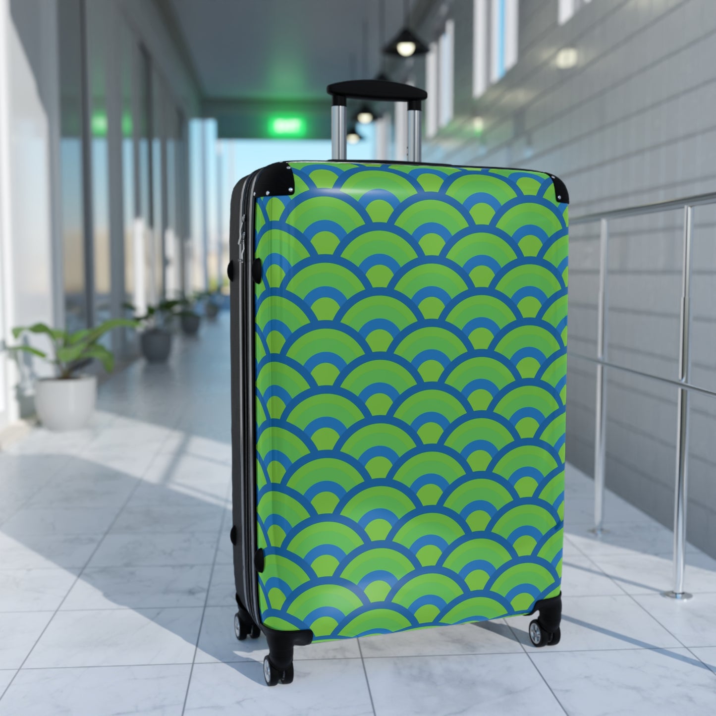 Green and Blue Sunrise - Suitcases