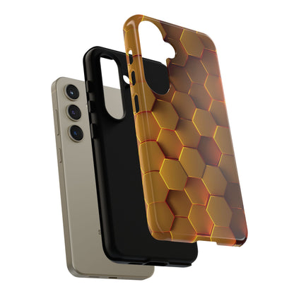 Hexagonal pattern - Gold - Tough Cases