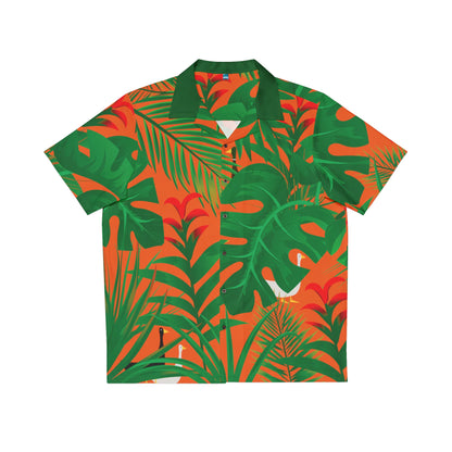 Tropical Hideaway - Pumpkin f16220 - Men's Hawaiian Shirt