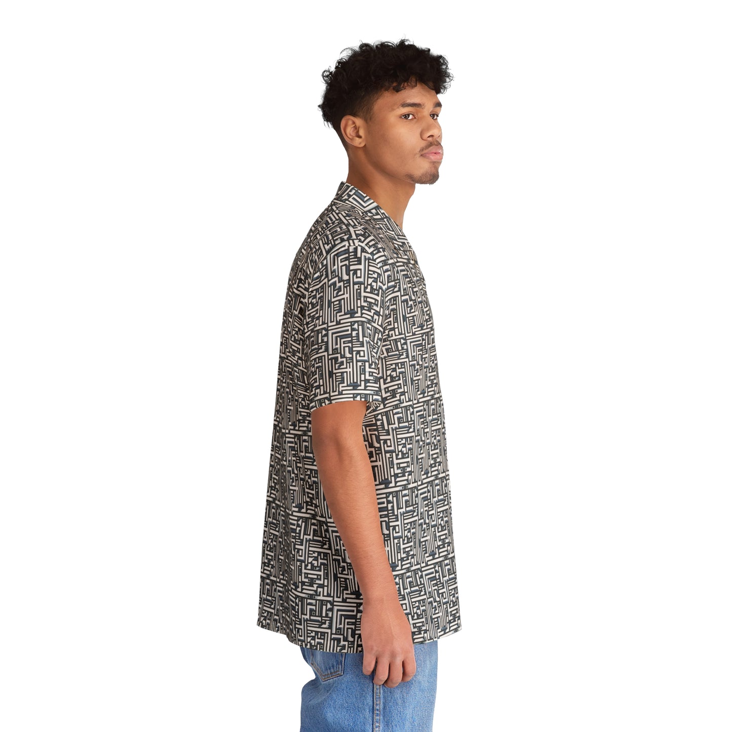 Futuristic Pattern - Men's Hawaiian Shirt