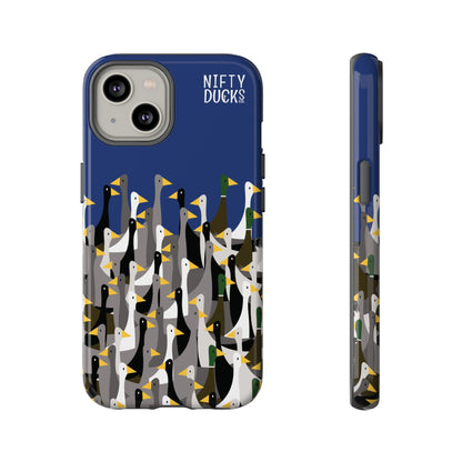 That is a LOT of ducks - Logo - Blue 003377 - Tough Cases