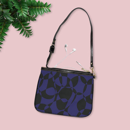 Sapphire Swirl - Black - Small Shoulder Bag