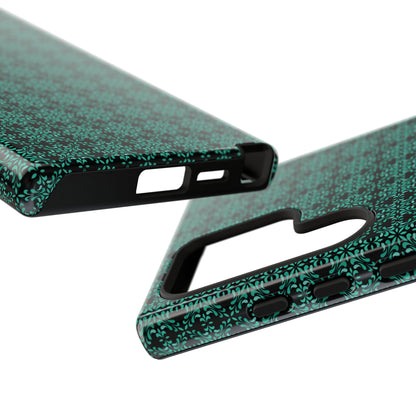 Vibrant Kaleidoscope - Turquoise - Black - Tough Cases