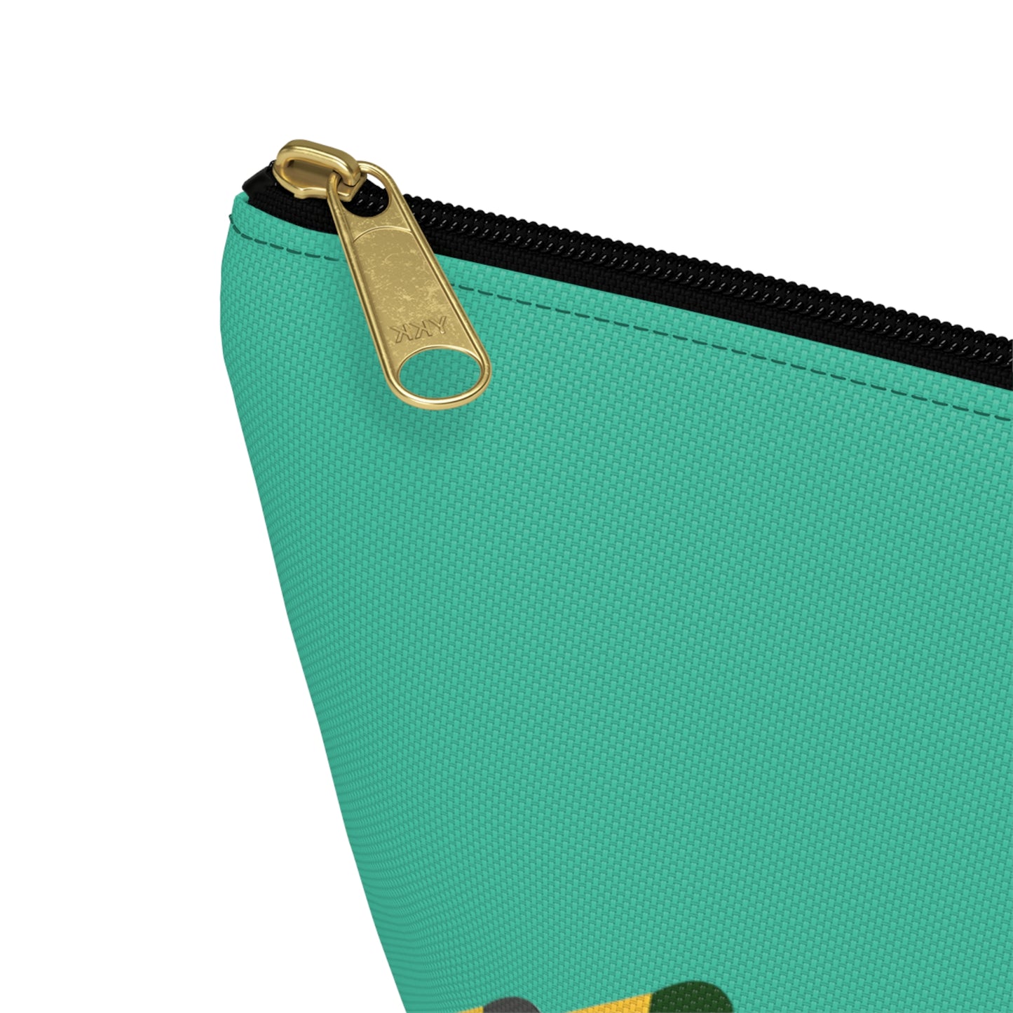 Marching ducks - Turquoise 12d3ad - Accessory Pouch w T-bottom