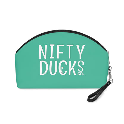 Ducks delivering a lot of love - Turquoise 12d3ad - Makeup Bag