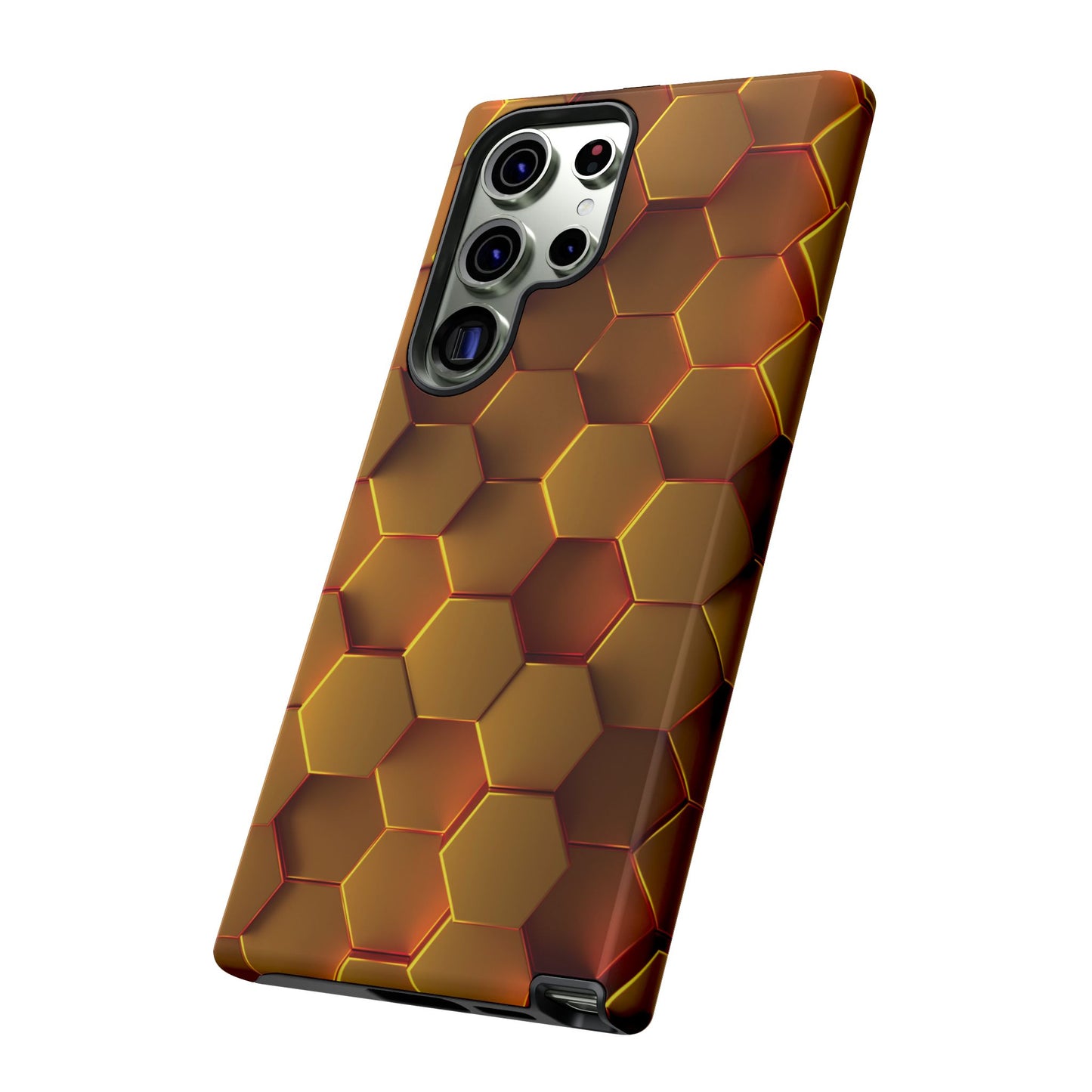 Hexagonal pattern - Gold - Tough Cases