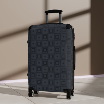 Onyx - Dark Jungle Green Squares - Suitcase