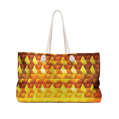 Golden Radiance - Sizzling Sunrise ffdb00 - Weekender Bag