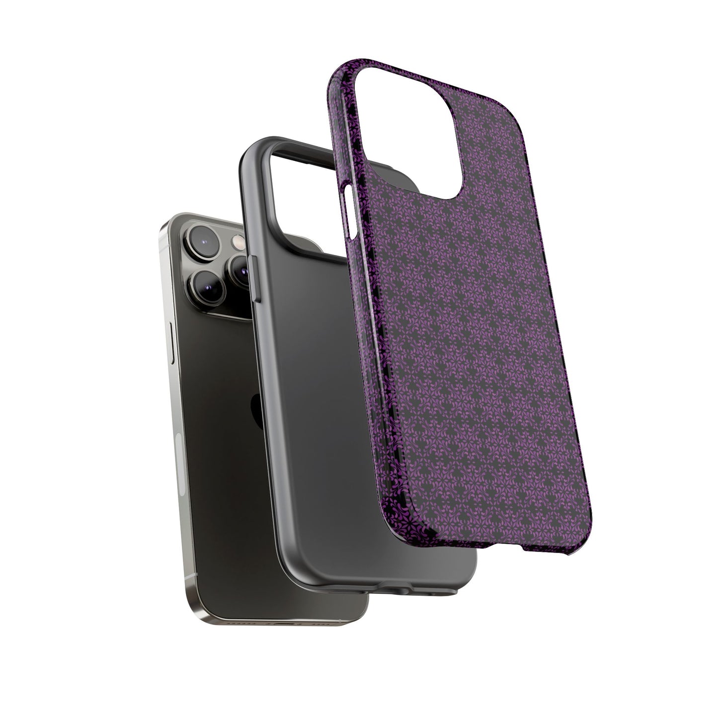 Vibrant Kaleidoscope - Purple - Black - Tough Cases