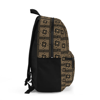 Intersecting Squares - Brown - Backpack