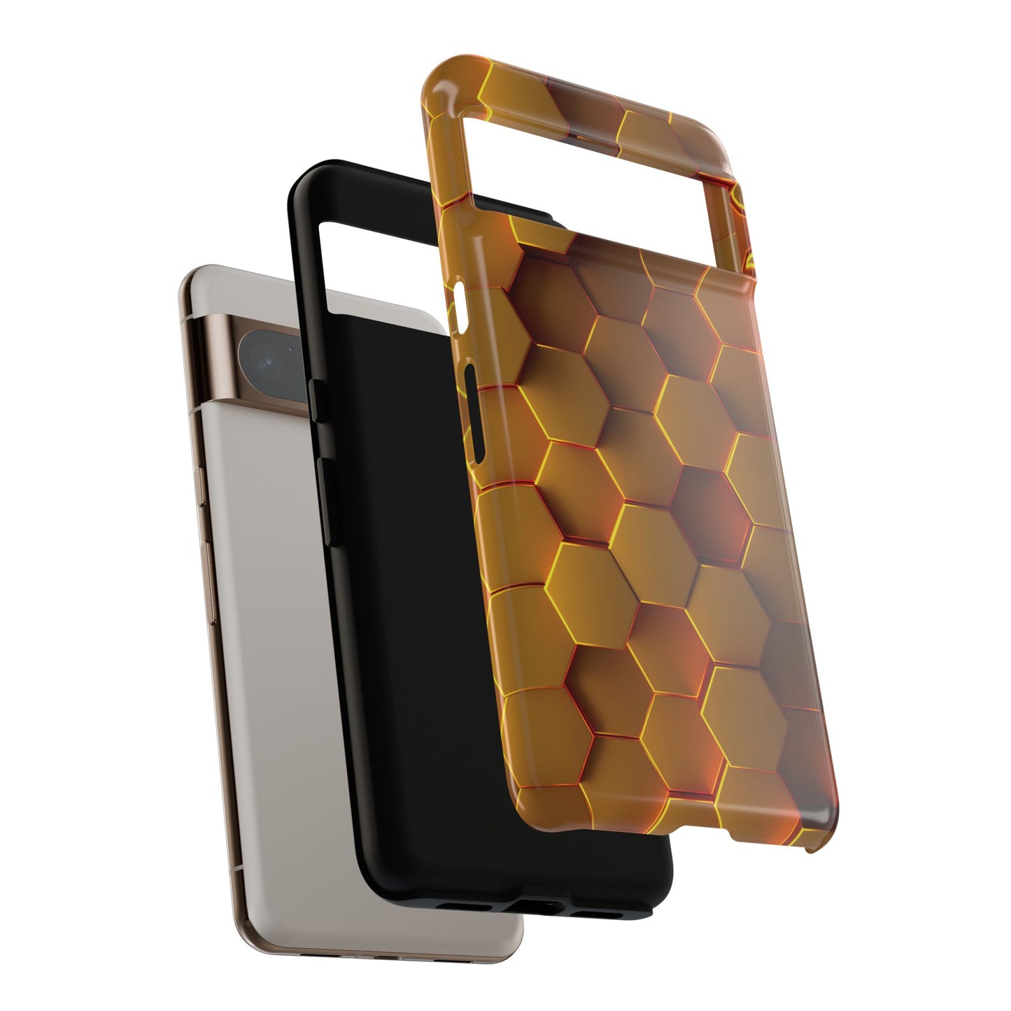 Hexagonal pattern - Gold - Tough Cases