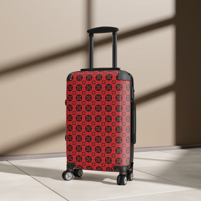 Letter Art - B - Red - Black 000000 - Suitcase