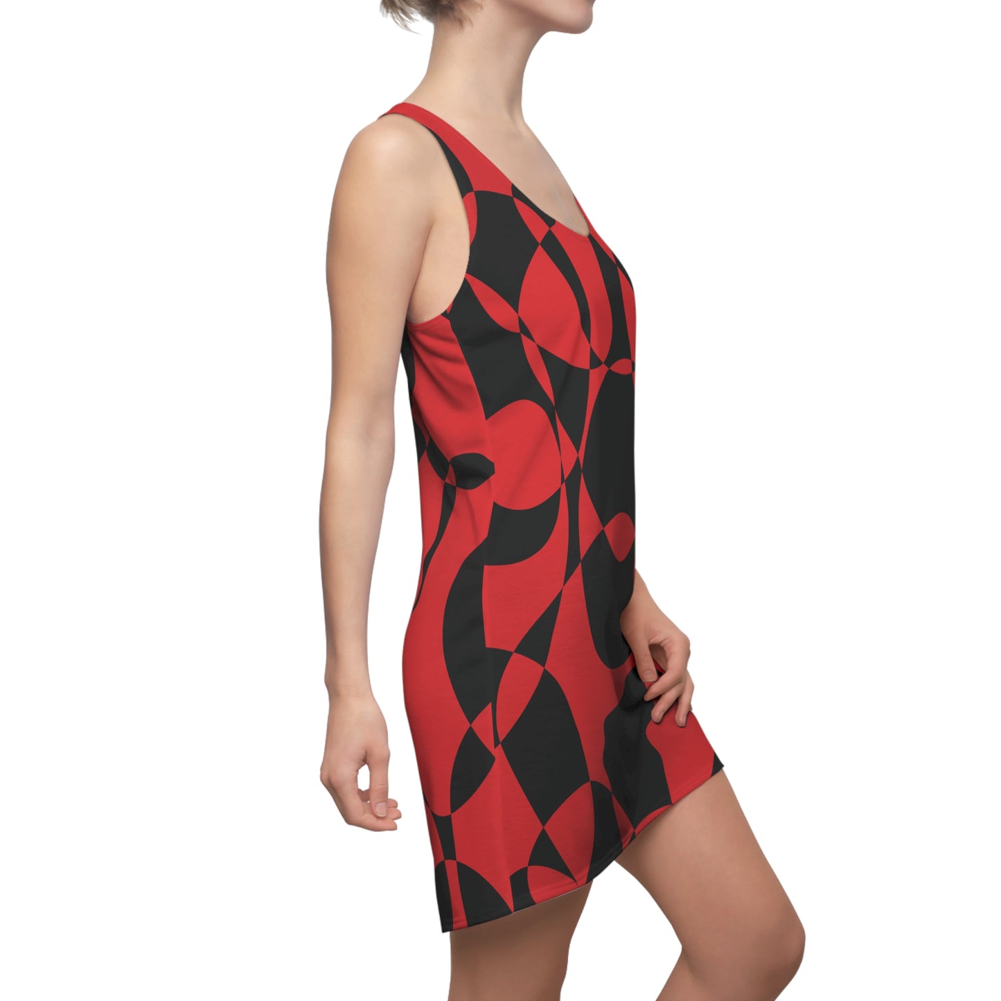 Scarlet Symphony - Women's Cut & Sew Racerback Dress