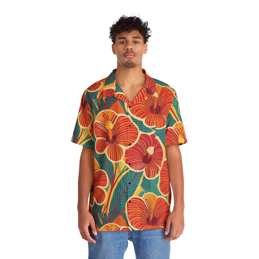 Hibiscus1 - Men's Hawaiian Shirt