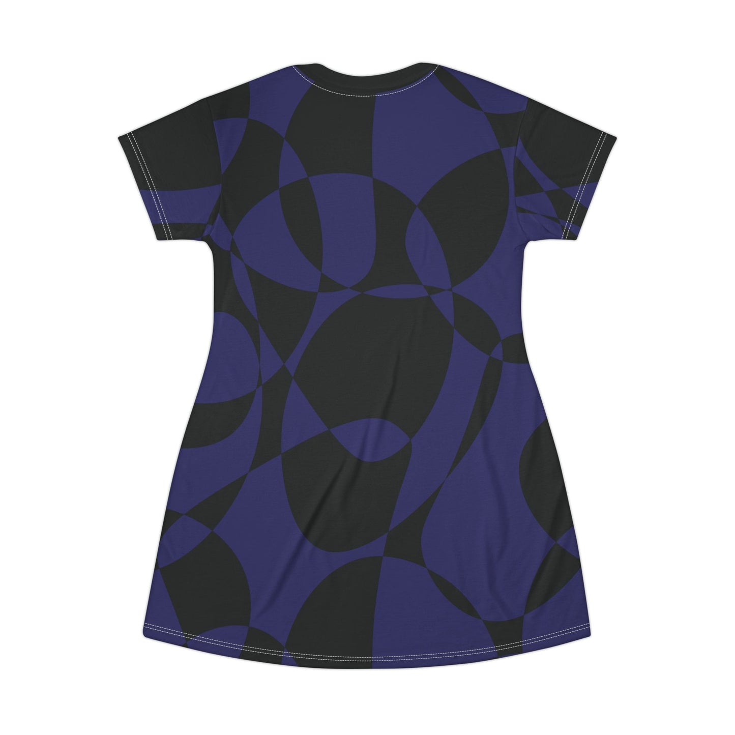 Sapphire Swirl - Black - T-Shirt Dress