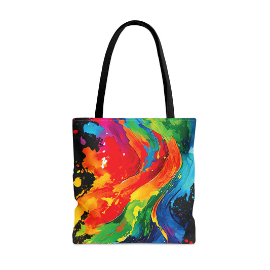 Color Splash - Black 000000 - Tote Bag