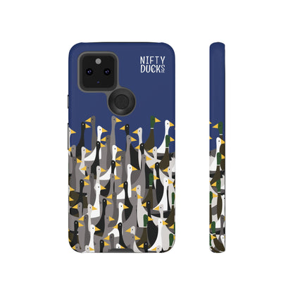 That is a LOT of ducks - Logo - Blue 003377 - Tough Cases