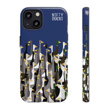 That is a LOT of ducks - Logo - Blue 003377 - Tough Cases