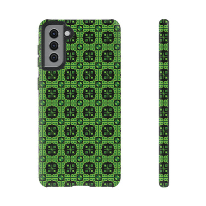 Letter Art - B - Green - Black 000000 - Tough Cases