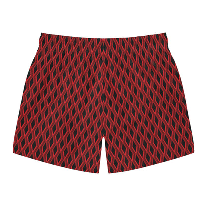 Diamond Geometric pattern5 - 000000 - Swim Trunks