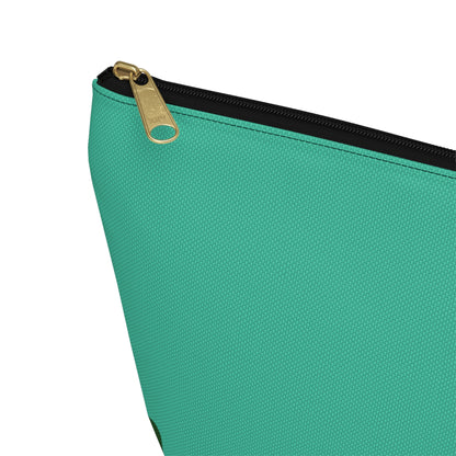 Marching ducks - Turquoise 12d3ad - Accessory Pouch w T-bottom