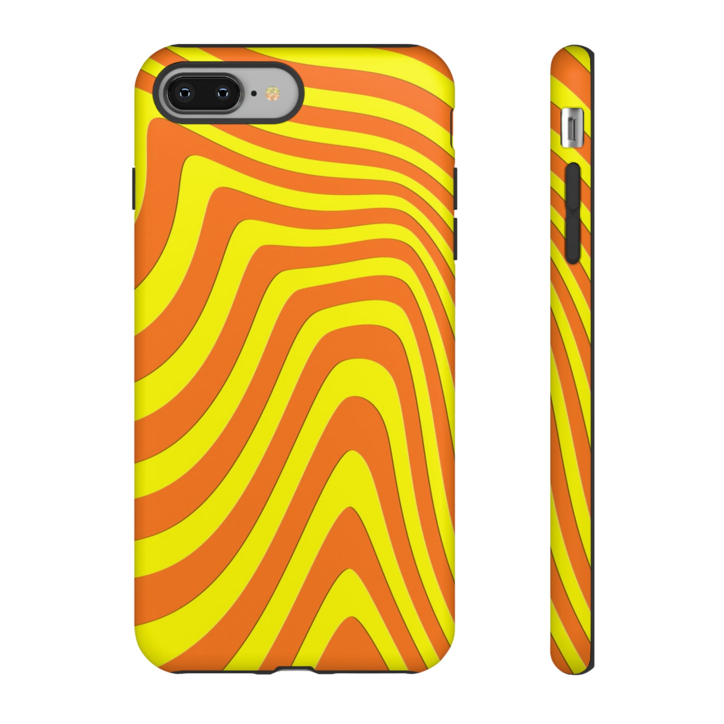 Retro wavy - yellow and orange - Tough Cases