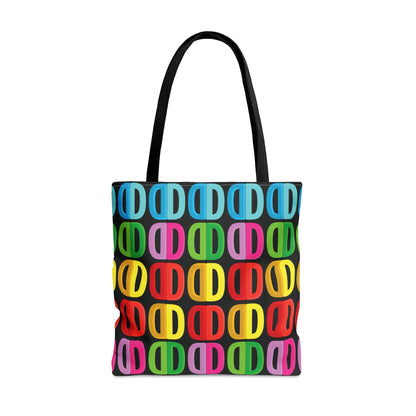 Letter Art - D - Black 000000 - Tote Bag