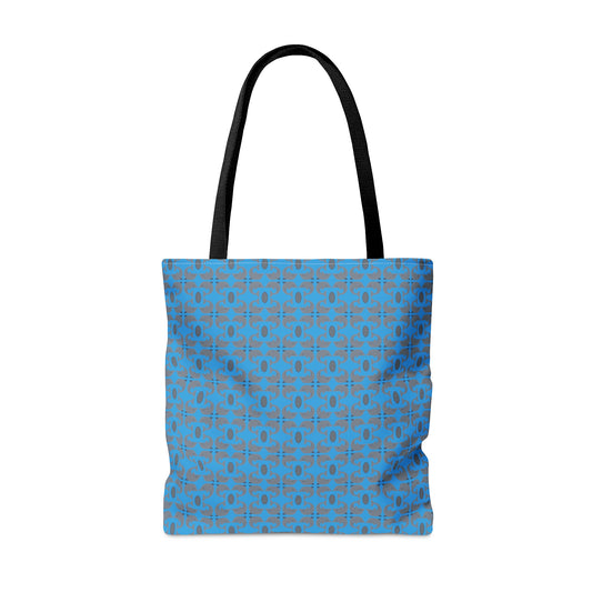 Playful Dolphins - Blue 00b3ff - Tote Bag