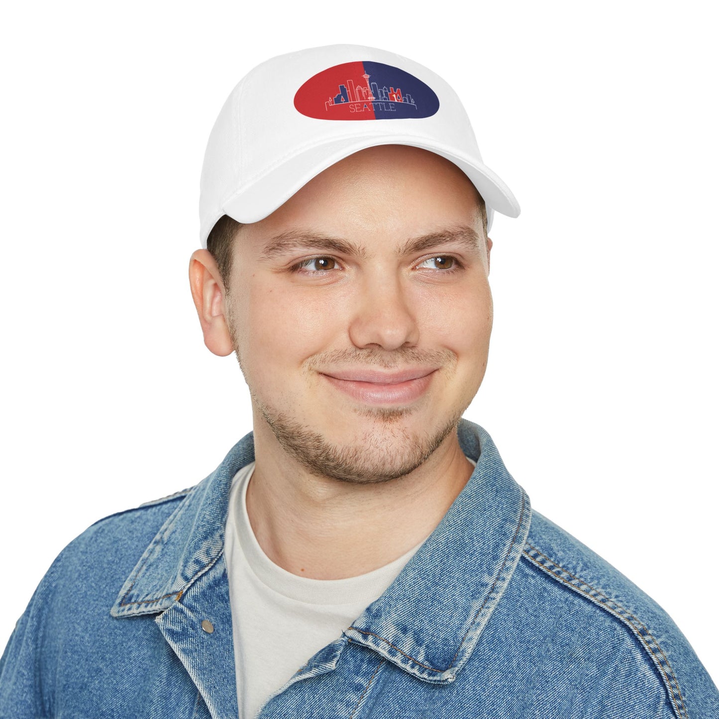 Seattle - Red White and Blue City series - Low Profile Baseball Cap