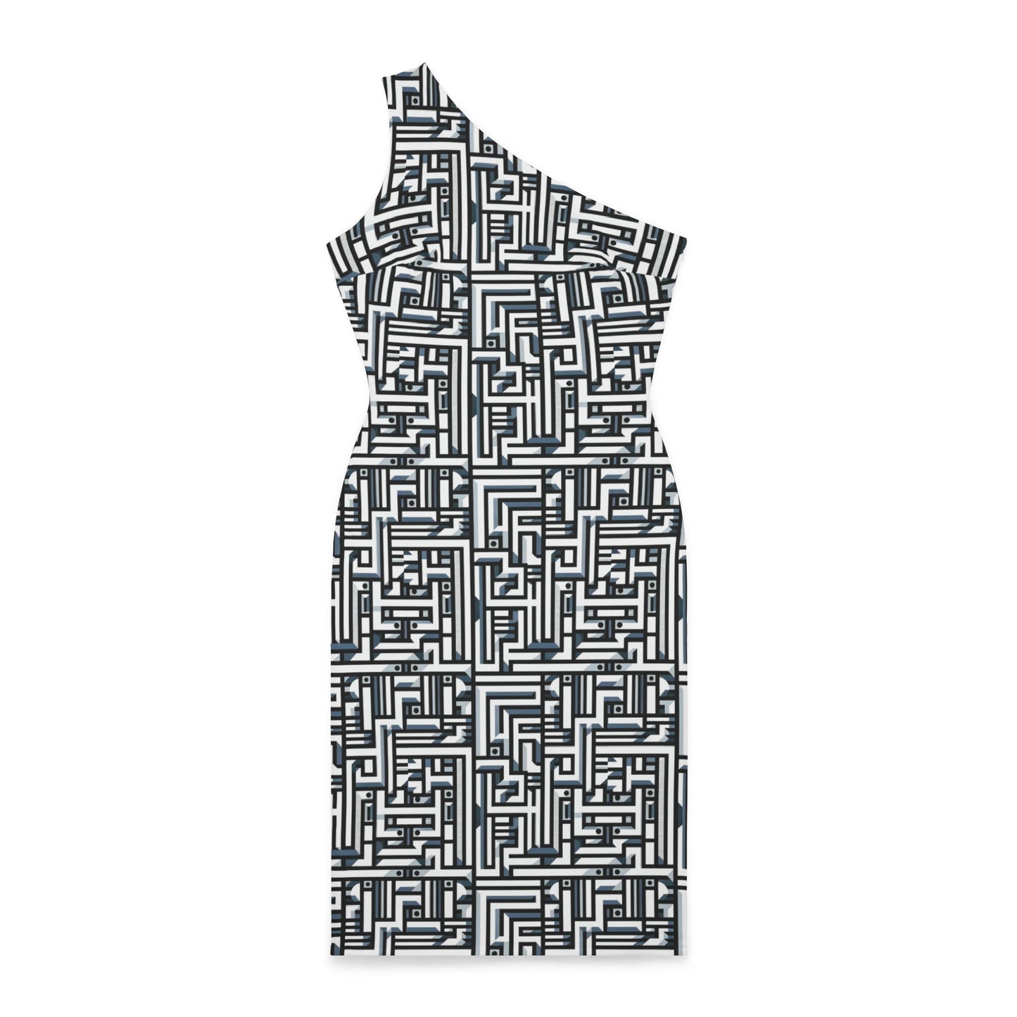 Futuristic Pattern - Shoulder Dress