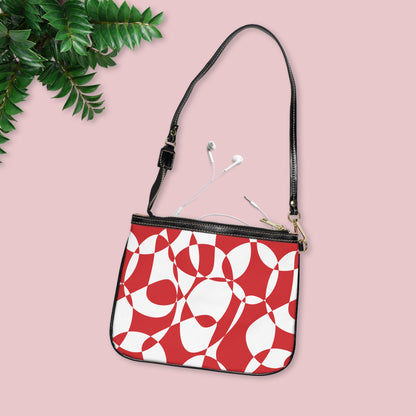 Scarlet Symphony - White - Small Shoulder Bag