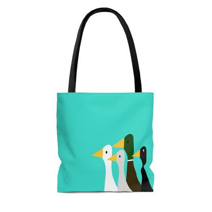 Take the ducks with you - turquoise - Tote Bag