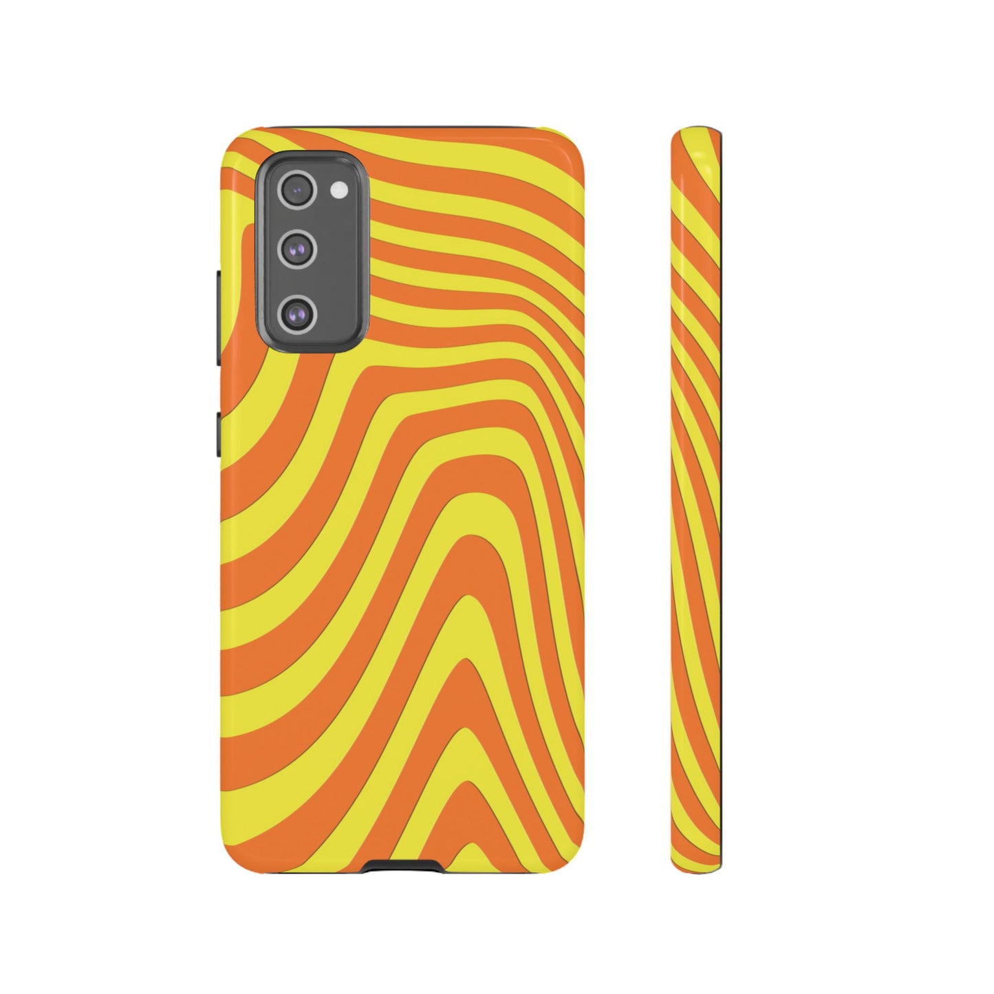 Retro wavy - Yellow and Orange - Tough Cases