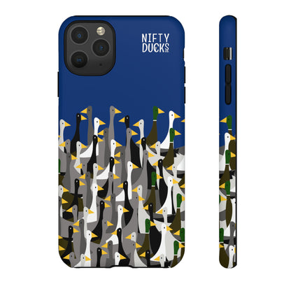 That is a LOT of ducks - Logo - Blue 003377 - Tough Cases